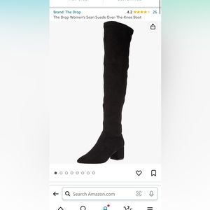 NWT black over the knee boot